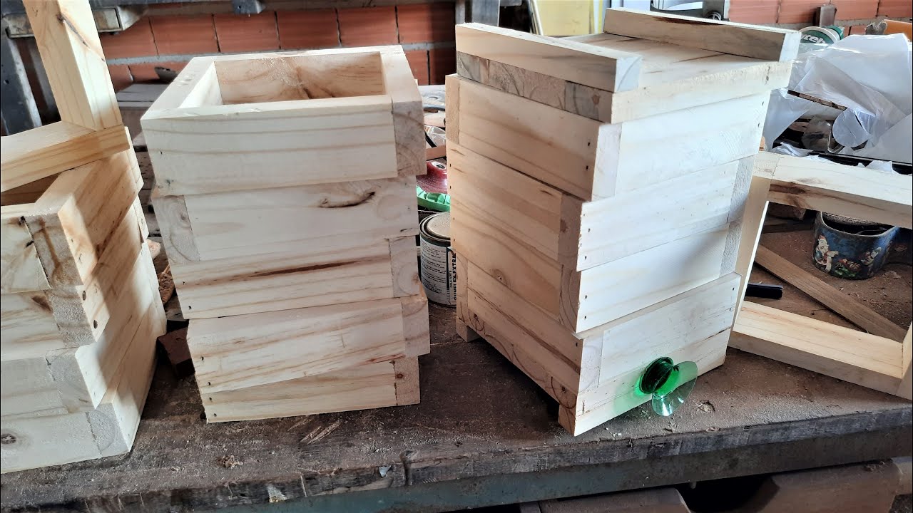 CAIXA PRA ABELHA JATAÍ   COMO FAZER