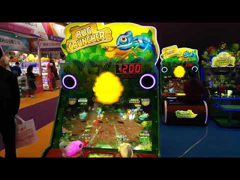 bug cruncher kids video arcade shooting game machine