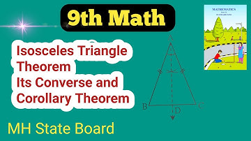 Class 9th Math Isosceles Triangle theorem , Converse and Corollary