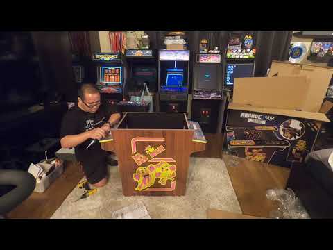 Arcade1up Ms.PacMan cocktail table assembly...fast. :) from coasterlvr