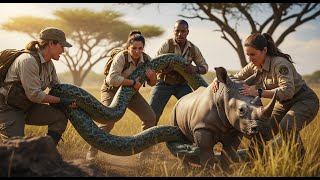 Famous Top 5 Moments A Brave Rescue Team Saves An Innocent Rhino Calf From A Giant Python Attack Profile