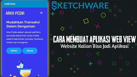 Cara Membuat Aplikasi Webview | Sketchware Tutorial