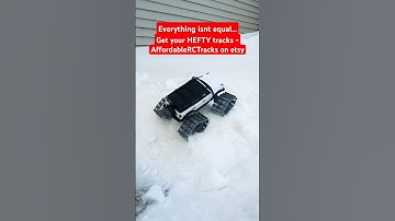 TRX4M Snow Track Comparison...  GOTTA GO FAT! #rccar #rccrawler #trx4m