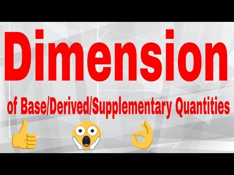 Dimension of Base/Derived/Supplementary