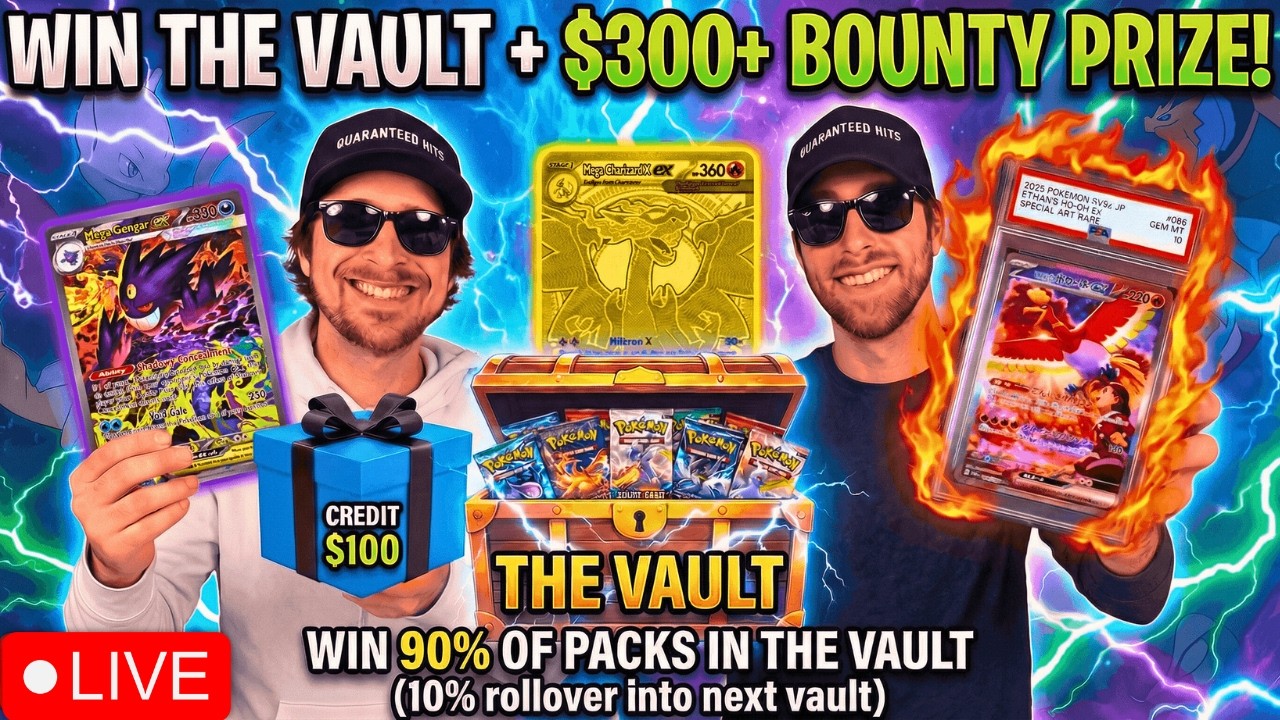 *LIVE RIP & SHIP * - MASSIVE POKEMON & OP RESTOCK! - VAULT PACKS + A $300 BOUNTY?!