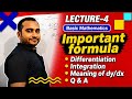 Basic Mathematics Used in Physics 04 | DI,dy/dx | QnA