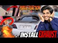 Cut off exhaust install on city public reaction omg exhaust car funny.