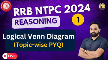 RRB NTPC 2024 || Logical Venn Diagram || Class-1 || Reasoning by Rishi Sir