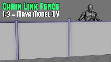 Beginner’s Tutorial to Creating Chain Link Fence Part 1/3 - Modeling/UVing in Maya