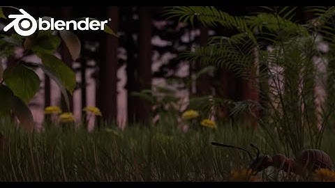 making a forest in blender (timelapse)