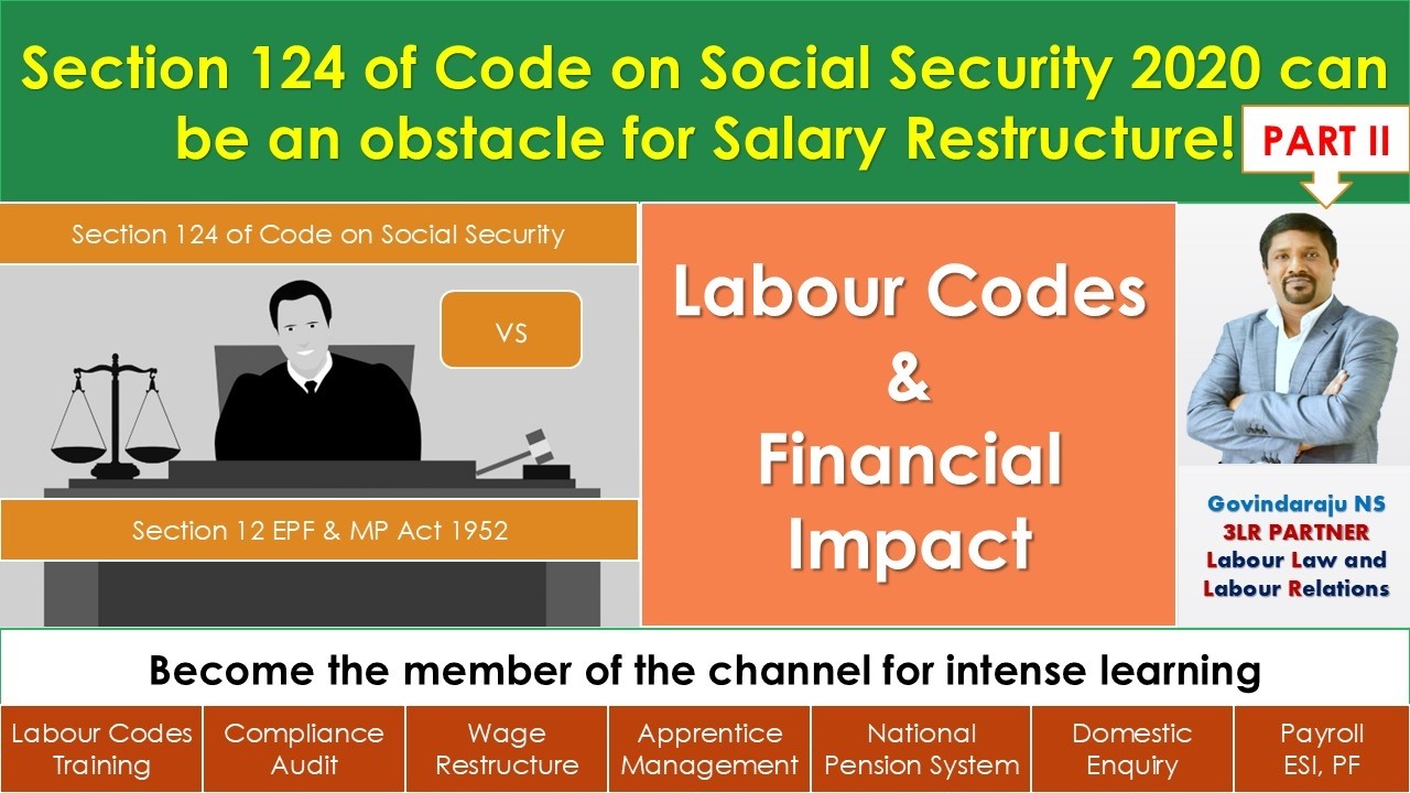 Section 124 of Code on Social Security 2020 can be an obstacle for ...