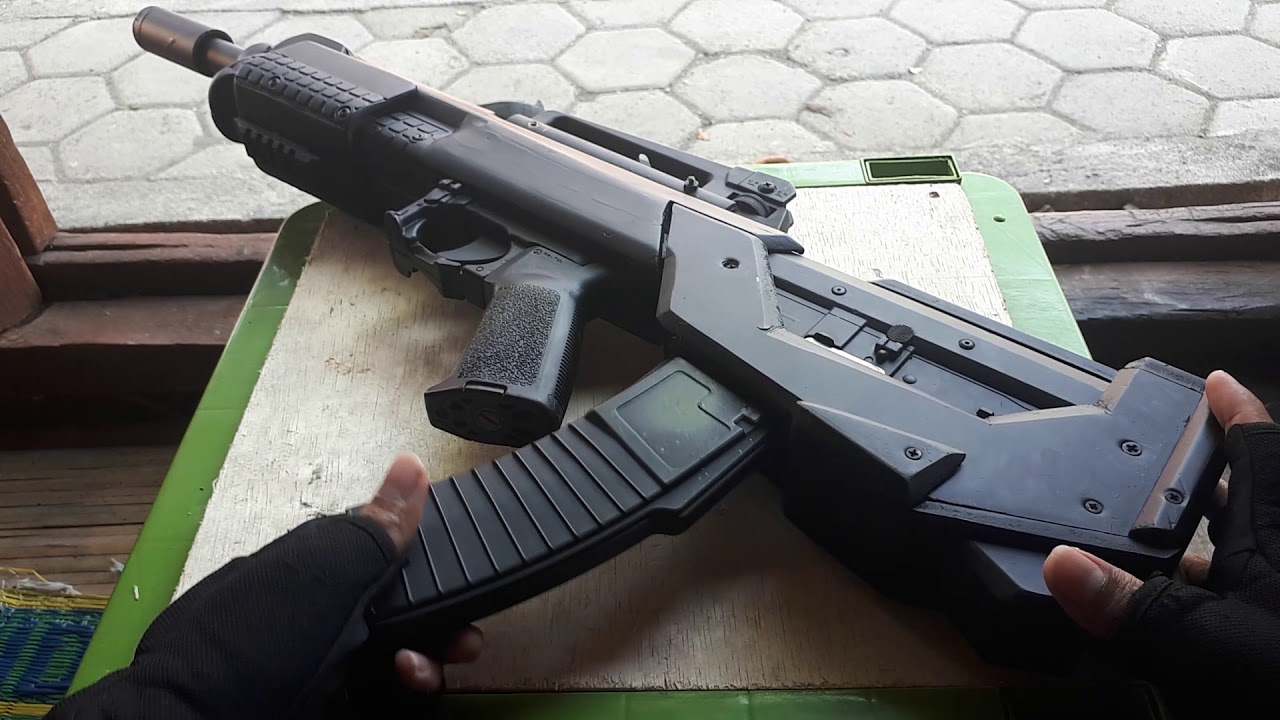 Review Airsoft Spring KAC PDW BISON custom AK BULLPUP YouTube