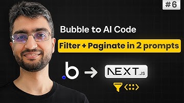 Filter & Pagination in 9 minutes | Bubble to AI Code Marketplace build | EP#6
