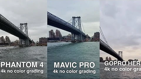DJi MAVIC vs. PHANTOM 4 vs. GOPRO KARMA side by side comparison in 4k