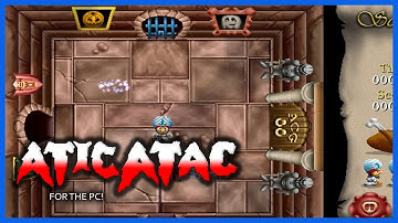 ATIC ATAC ON THE PC!  QUICK GAMEPLAY OF THE CLASSIC ZX-SPECTRUM 48K GAME! | RETRO GAME