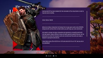 Bless Unleashed Closed Beta - Character Creation & Start