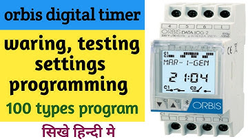 Master Orbis digital timer settings in Hindi || Easy programming guide