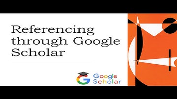 Referencing and tracing incomplete references through Google scholar