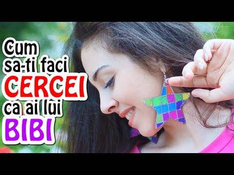 👧 Cum sa faci cercei ca ai lui BIBI 🌟