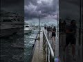 Everything was calm on the beach… 😳until the ocean suddenly rose 🌊⚠️#tsunami#bigwaves#shorts