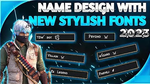 Free Fire Stylish Name Design Tutorial || New Font Style 2023 || Name Change With Stylish Fonts||