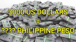 3000 Dollars to Philippine Peso - 3000 Dollar convert to Philippine Peso - Currency Universe English