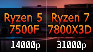 Ryzen 7500F vs Ryzen 7800X3D