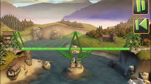 Bridge Constructor Medieval FULL WALKTHROUGH with all Golden Crowns Collected LEVEL IV - 7