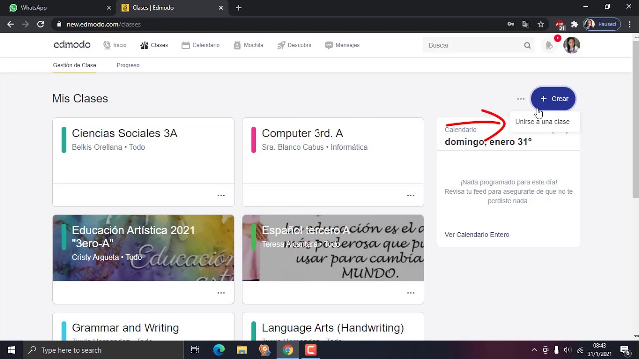 Cómo retirarse y unirse a una CLASE en EDMODO? - YouTube