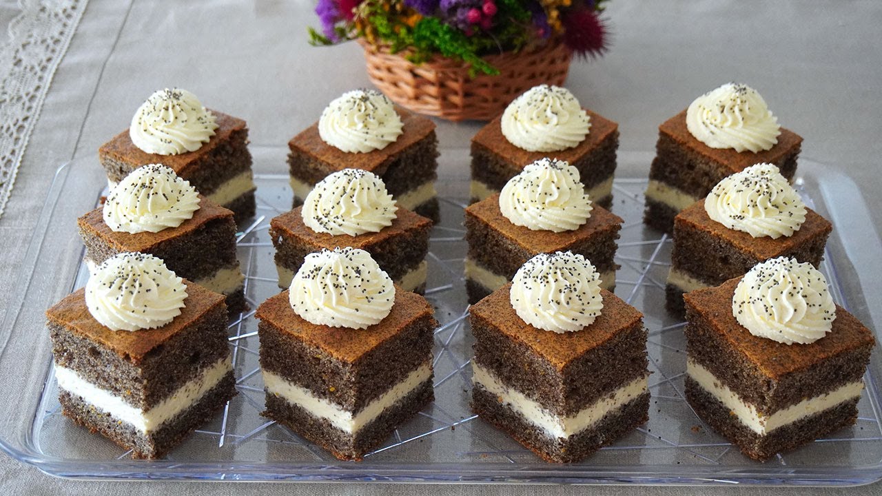 Makový koláč so sviežim krémom💛🍰 /LiViera Desserts/