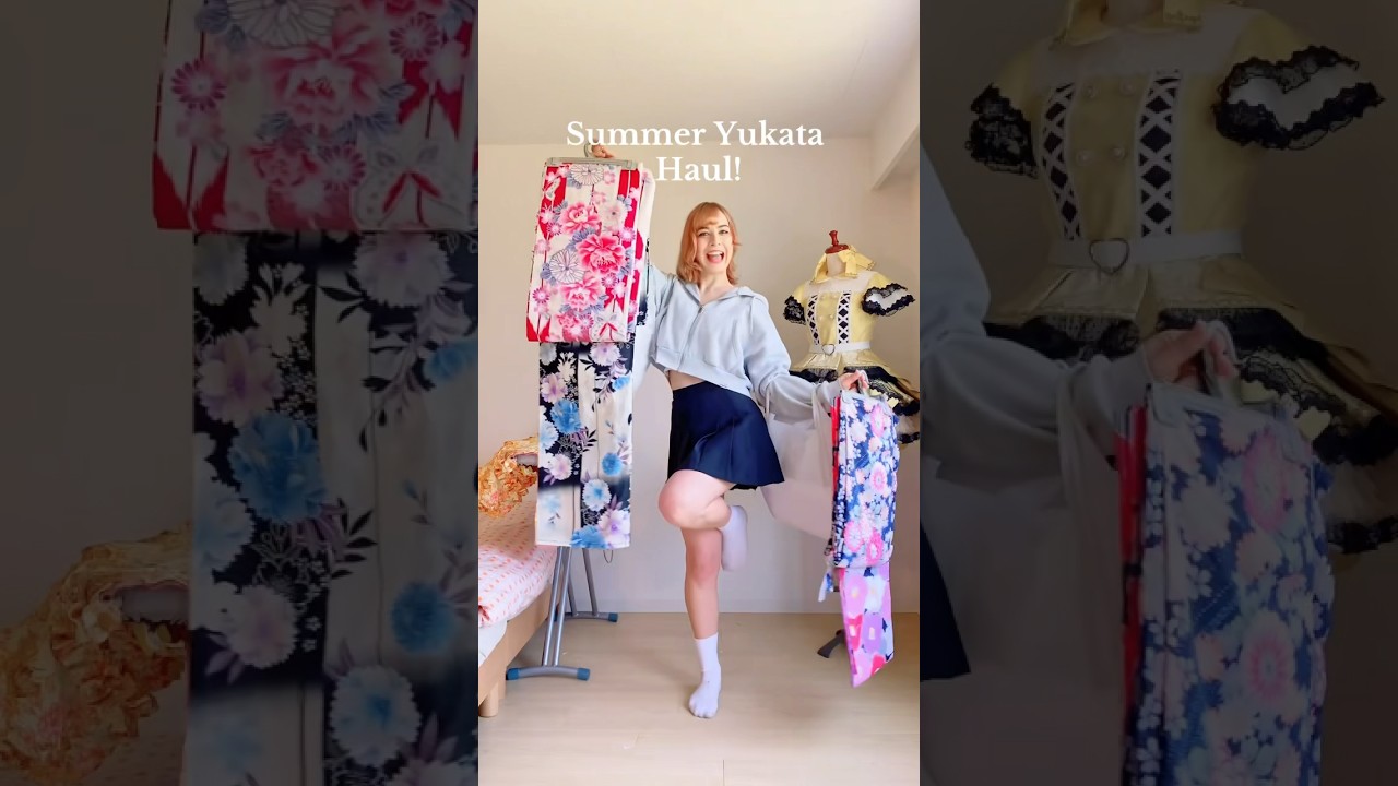 since it’s coming into Summer, it’s time to wear Yukata!☀️⛱️ #jfashion #yukata #haul #kimono #kawaii