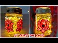 DIY Glass Jar Lamp for Diwali. Easy glass lamp for diwali. How to make mason jar lamp. #diwalidiy