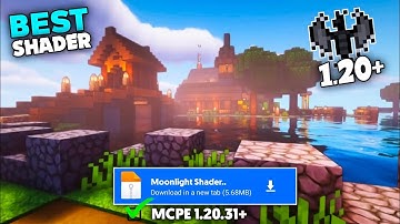😍New!!  Moonlight shader for Mcpe 1.20.31+ || Best Bsl Shader Pack For Minecraft Pocket Edition