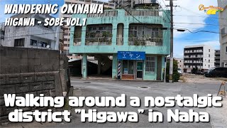 Walking around a nostalgic district 