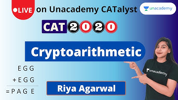 Concepts on cryptoarithmetic for CAT 2020 | LR DI By Riya Agarwal