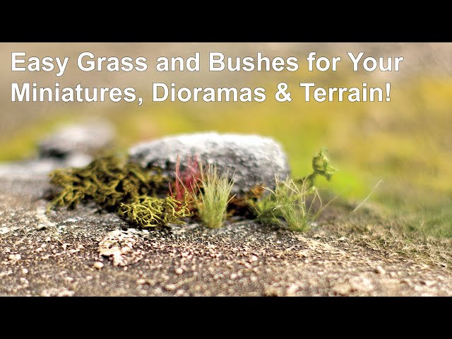 Miniature Grass Terrain- Scenery Model Grass for Dioramas and