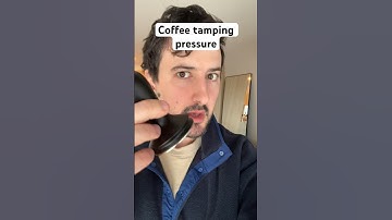 Coffee tamping pressure for espresso. How hard to tamp!?