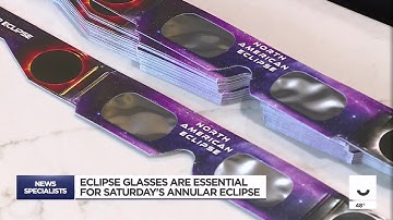 Eclipse glasses are essential for Saturday