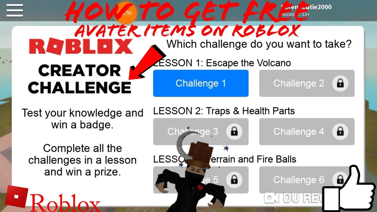 How To Get Free Avatar Items On Roblox Youtube