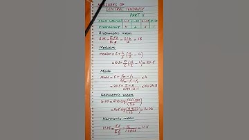 Measures of Central tendency ( Part II ) | Basic Statistics  #shorts  #youtubeshorts