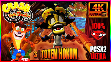 CRASH TWINSANITY PART 3 - Totem Hokum 100% Walkthrough | 4K Ultra | Widescreen [PCSX2]