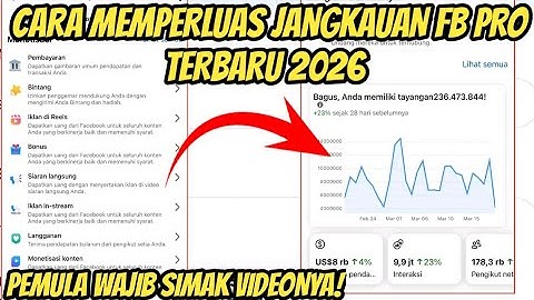 TERBARU 2026! CARA MEMPERLUAS JANGKAUAN FB PRO | CARA AGAR ALGORITMA FB TERBACA LUAS!