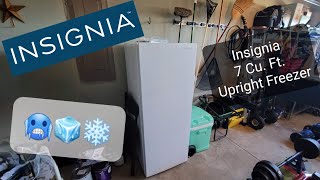 Insignia - 7 Cu. ft. Upright Freezer - White