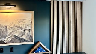 How to make a slat wall