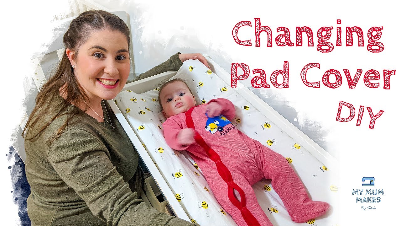 DIY CUSTOM CHANGING PAD COVER  Sew a nappy/diaper changing mat cover for  beginners 