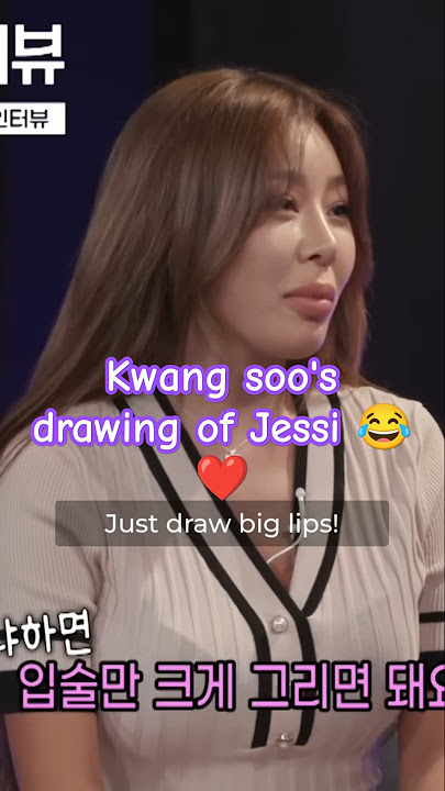 Kwang soo drawing Jessi was not on my list!😂 #leekwangsoo #jessi #pnation #kdramareality #runningman