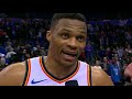 Russell westbrook postgame interview | Thunder vs Hawks