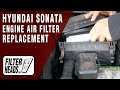 How to Replace Engine Air Filter 2011 Hyundai Sonata 2.4L L4 | AF5185, TA36124