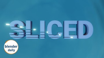 Text slicing: Mesh Boolean | Blender Geonodes Daily, tip 50