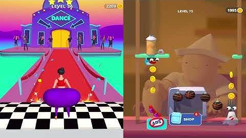 Twerk Race vs Fork N Sausage - All Levels SpeedRun Gameplay (Android,iOS)